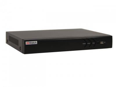 HiWatch DS-H208TA  8-канальный гибридный HD-TVI регистратор c технологией AoC (аудио по коаксиальному кабелю)