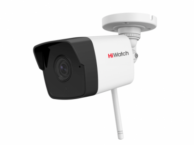 HiWatch DS-I250W(B)  2Мп цилиндрическая IP-видеокамера с EXIR-подсветкой до 30 м, Wi-Fi и микрофоном 