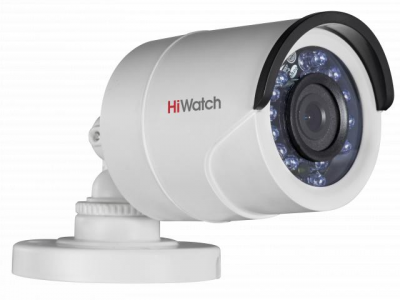 HiWatch DS-T100 (6 мм) Цилиндрическая HD-TVI видеокамера с ИК-подсветкой до 20м