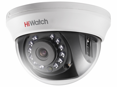 HiWatch DS-T201(B) 2.8 mm 2Мп купольная HD-TVI видеокамера с ИК-подсветкой до 20м