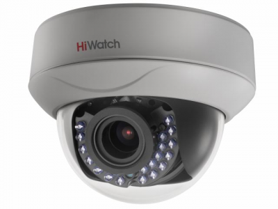 HiWatch DS-T207P 2Мп купольная HD-TVI видеокамера с ИК-подсветкой до 30м с PoC