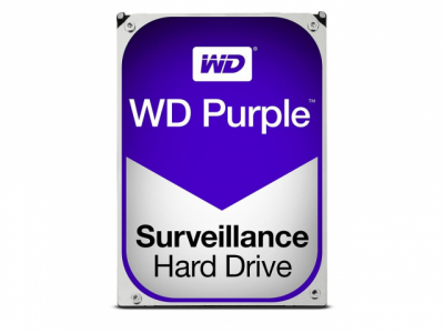 HiWatch WD10PURZ Жесткий диск WD Purple для систем наблюдения с поддержкой до 64 камер высокой четкости, 1тб, SATA 6 Гбит/с, 3,5 дюйма